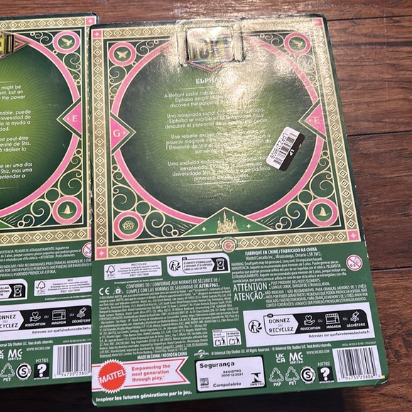 Mattel Wicked Movie Glinda Nessarose Elphaba Dolls MISPRINT ERROR  NEW s… - Picture 10 of 11